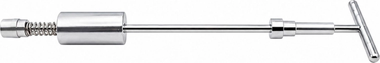 Slide hammer with T-handle for controlled pulling