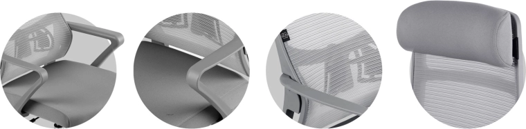 Breathable backrest and lumbar support