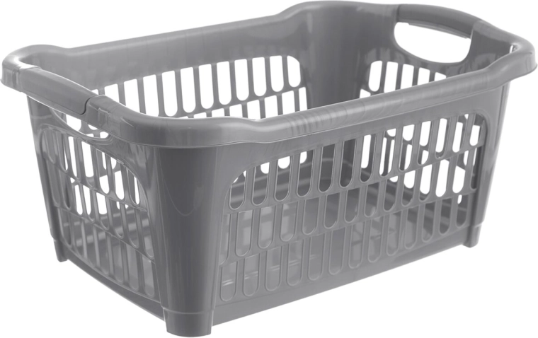 Hobby laundry basket 40 l, grey