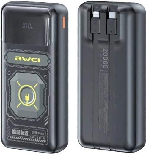 Išorinė baterija P99K 22,5 W 20 000 mAh juoda