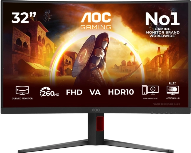 AOC Gaming curved gaming monitor C32G4Z 31.5" VA 260 Hz