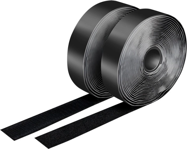 Lipni kibi juosta LOGILINK 2×5 m, juoda, 25 mm