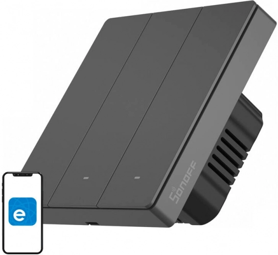 Smart Wall Switch Sonoff M5 with WiFi 3-Channel