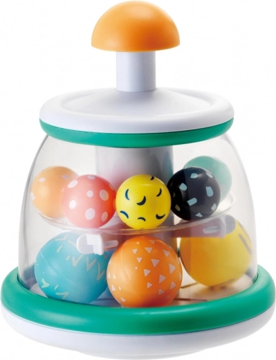 Infantino ball with beads mint - 1 piece
