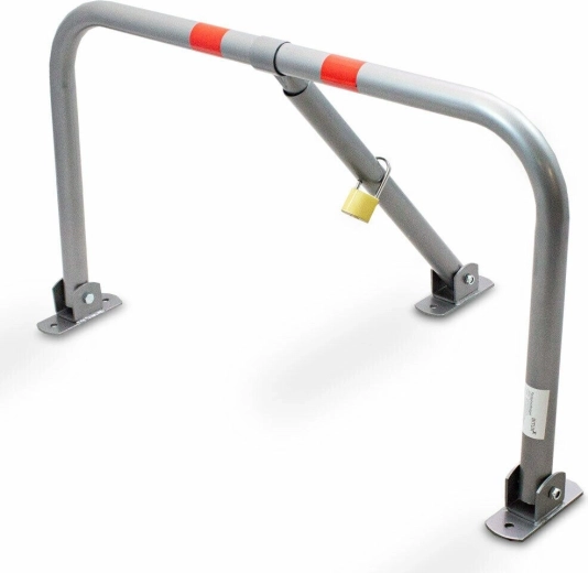 Folding parking barrier BITUXX with lock and mounting kit