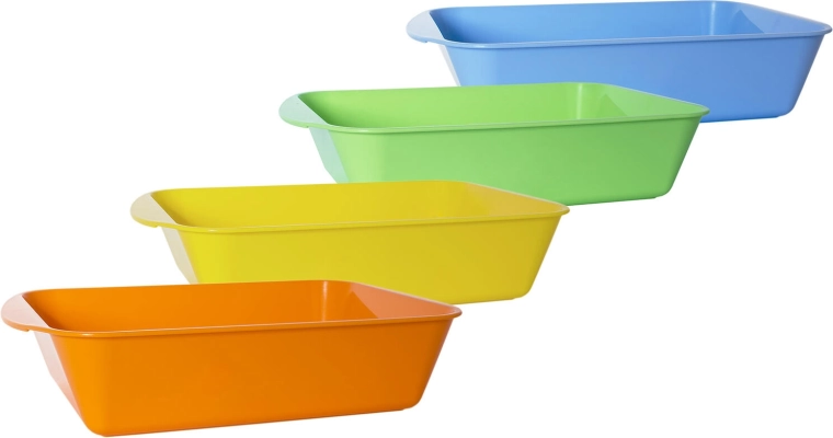 Coating bowl made of plastic 34 × 25 × 7 cm, assorted colors
