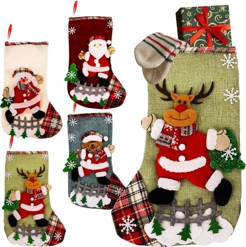 Christmas decorative gift stockings Ruhhy - 4 pieces