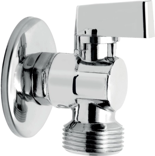 Washing machine angle valve with check valve 1/2" × 3/4"