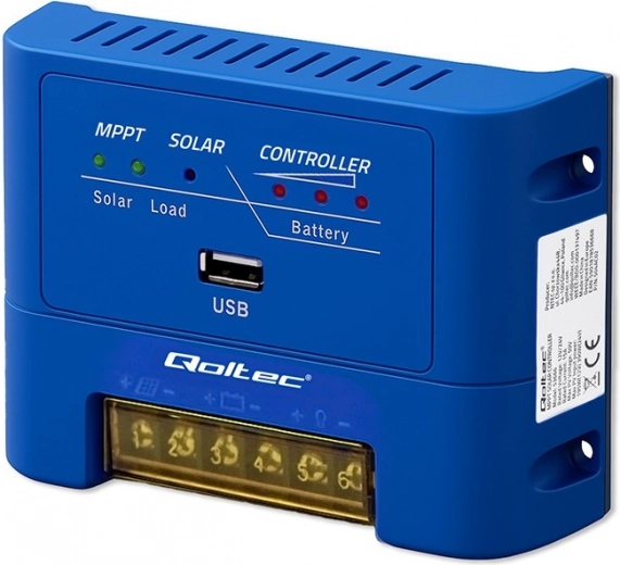 Solar MPPT Charge Controller 15 A for 12/24 V AGM, GEL and LiFePO4 Batteries