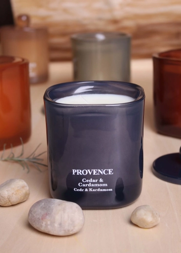 Scented Candle in Glass Provence Cedar and Cardamom 25 h