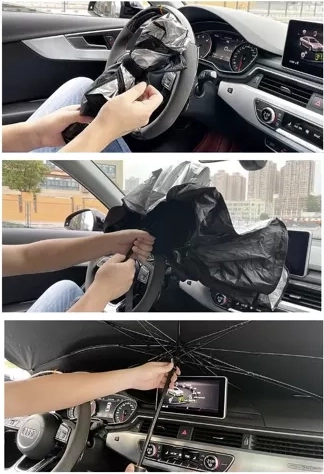 Opens like an umbrella in a few seconds