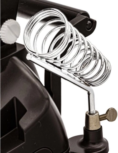 Spiral soldering iron holder for safe resting