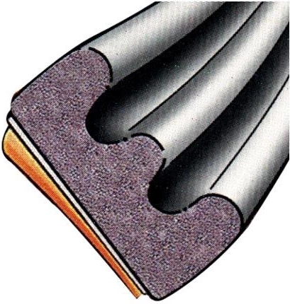 Window sealing EPDM E profile 9 × 4 mm, white, self-adhesive, 100 m – Trelleborg