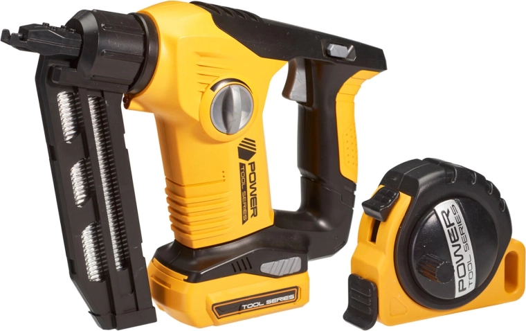 Children's Staple Gun Set with Light and Sound and Tape Measure, 2-piece