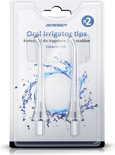Pakaitiniai antgaliai burnos irigatoriui Berdsen X6/X4 – 2 vnt.