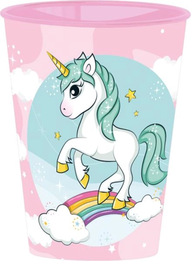 Plastic Cup with Unicorn Design 260 ml
