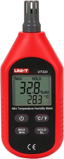 Skaitmeninis temperatūros ir drėgmės matuoklis UNI‑T UT333