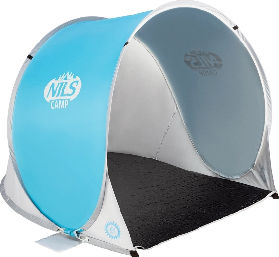 Self-assembling beach tent NILS Camp blue-gray