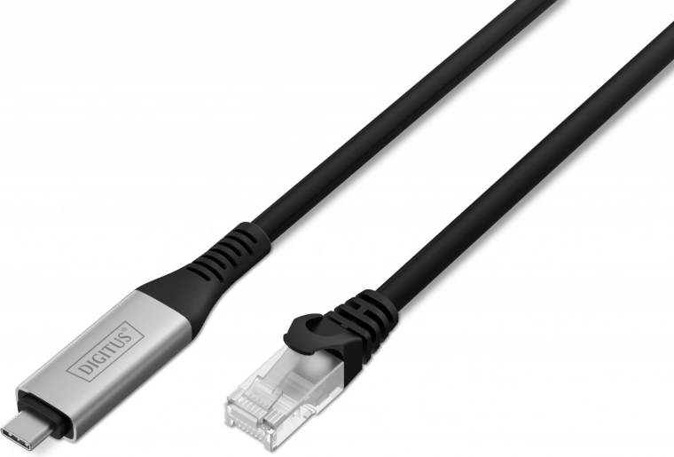 USB‑C to RJ45 Adapter Cat 6A S/FTP, 1 Gbit/s, USB 3.2 Gen 1, LSZH, 2 m