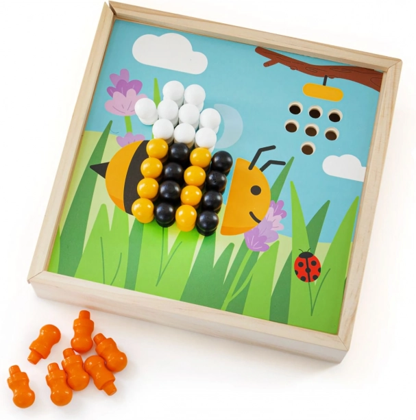 Bigjigs Toys medinė mozaika „Sodukas“