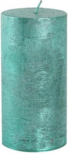 Rustikinė žvakė Provence 12 cm žalia