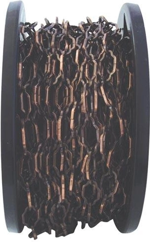 Plieninė grandinė Z310/4, ruda bruniruota, 30 m