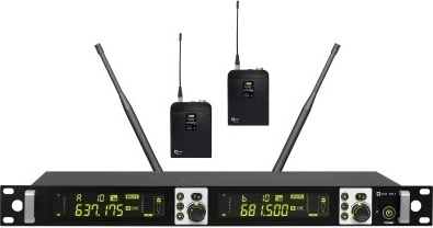 Avtek wireless microphone set with two bodypack transmitters