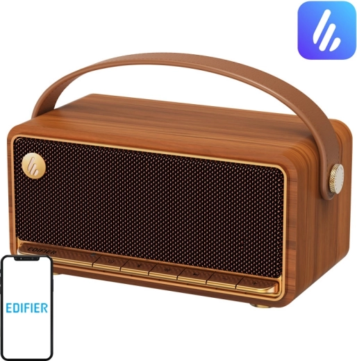 Portable bluetooth speaker edifier mp330 brown