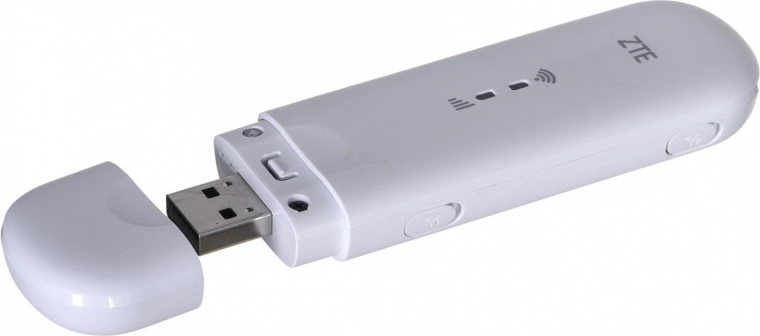 Compact 4G LTE USB Modem ZTE with Wi-Fi Hotspot