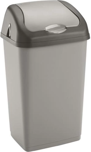 Plastikinė šiukšliadėžė su atverčiamu dangčiu HEIDRUN 18 l