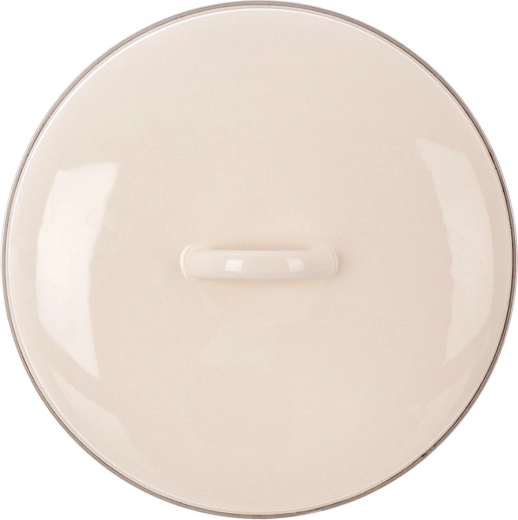 Enamelled cream lid 26.5 cm