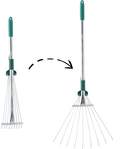 Reguliuojami vėjūniniai sodo grėbliai 54–73 cm