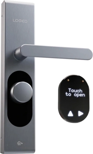 LOQED Touch Smart Door Lock (Silver) with Wi‑Fi and Bluetooth