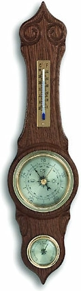 Analog Weather Station TFA in Solid Oak