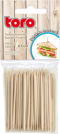 Liepos medienos dantų krapštukai 100 vnt.