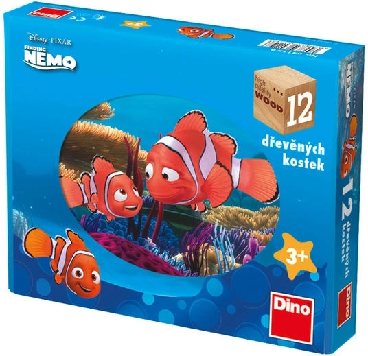 Dino medinės kaladėlės Nemo 12 vnt.