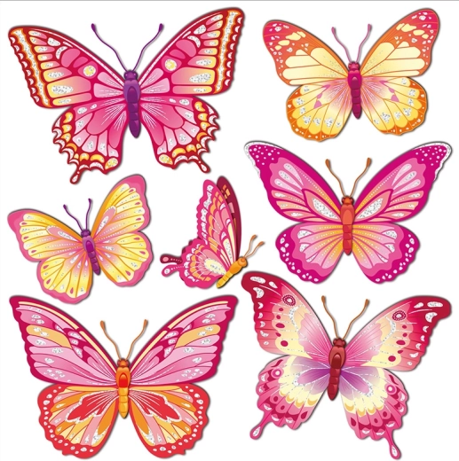 Decorative 3D Wall Stickers – Pink Butterfly