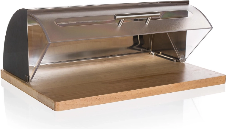 Stylish combination of wood and stainless steel