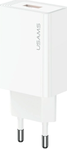 USAMS T69 tinklo įkroviklis USB-A 10,5 W 2,1 A baltas
