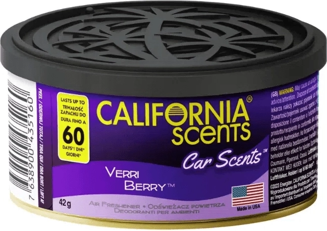 Automobilio kvapas California Scents Verri Berry – mėlynė