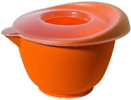 Plakimo dubuo su dangčiu 23 cm, 3,5 l, plastikas su neslystančia guma, spalvų mišinys