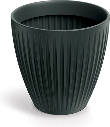 Latia Round Midl Planter 60 cm anthracite