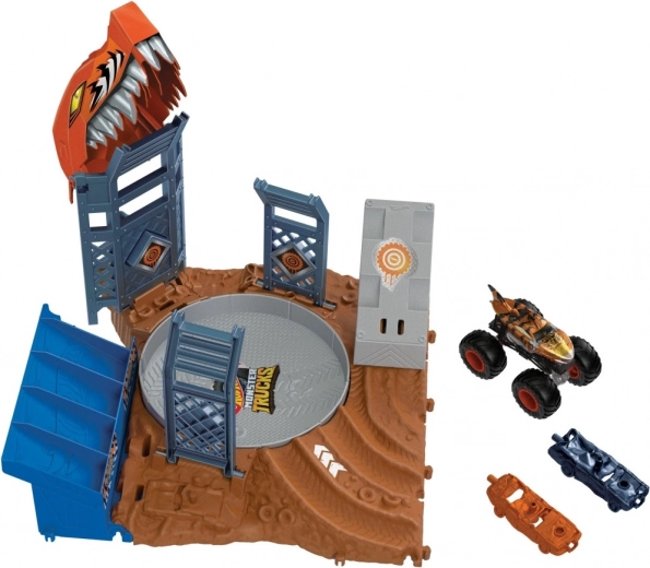 Hot Wheels Monster Trucks pusfinalio arena – žaidimų rinkinys
