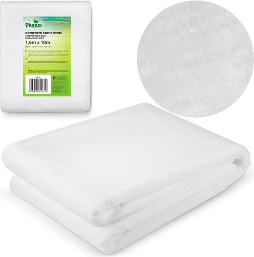Dengiamoji agroplėvelė 160 × 1000 cm PLONOS, balta, 50 g/m²