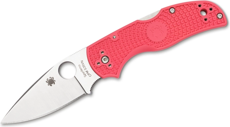 Spyderco Native 5 rožinis kišeninis peilis 7,5 cm FRN, satin