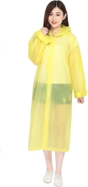Adult rain poncho - yellow
