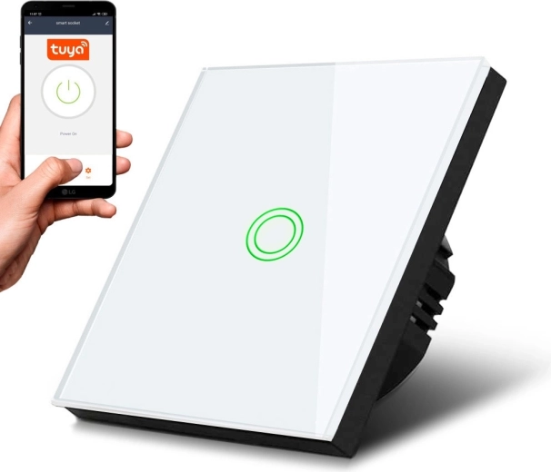 Simple Touch Wi‑Fi SMART Light Switch MACLEAN MCE715W White