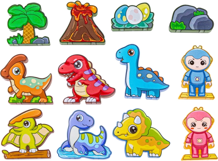 Dinosaur figures and themed accessories