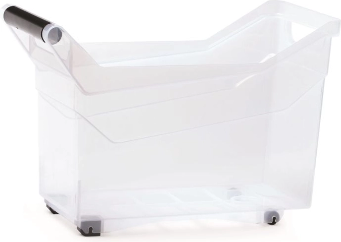 NUK Plastic Storage Box 14 l with wheels, transparent
