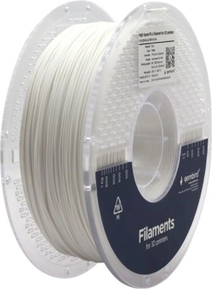 Didelio greičio PLA gija 1,75 mm, 1 kg – balta